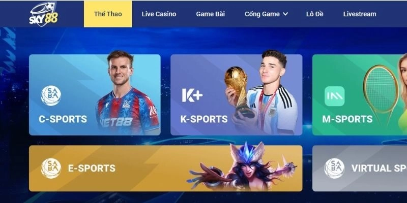 C-Sports – Thiên đường cá cược thể thao tại SKY88